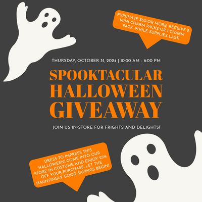 Spooktacular Halloween Giveaway: Join Us In-Store for Frights and Delights!