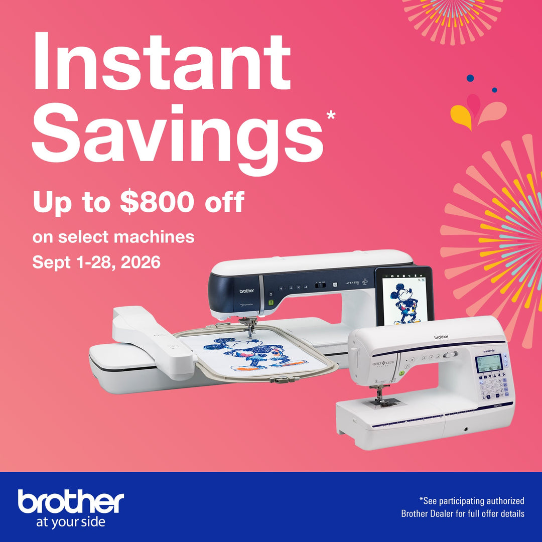 Celebrate National Sewing Month with Brother's September Instant Rebates!