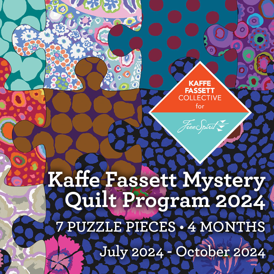 Kaffe Fassett Collective Mystery Quilt 2024 Program: July 2024 - October 2024