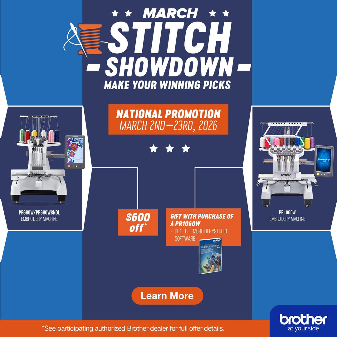 March Stitch Showdown: Save Big on Brother PR Series Machines