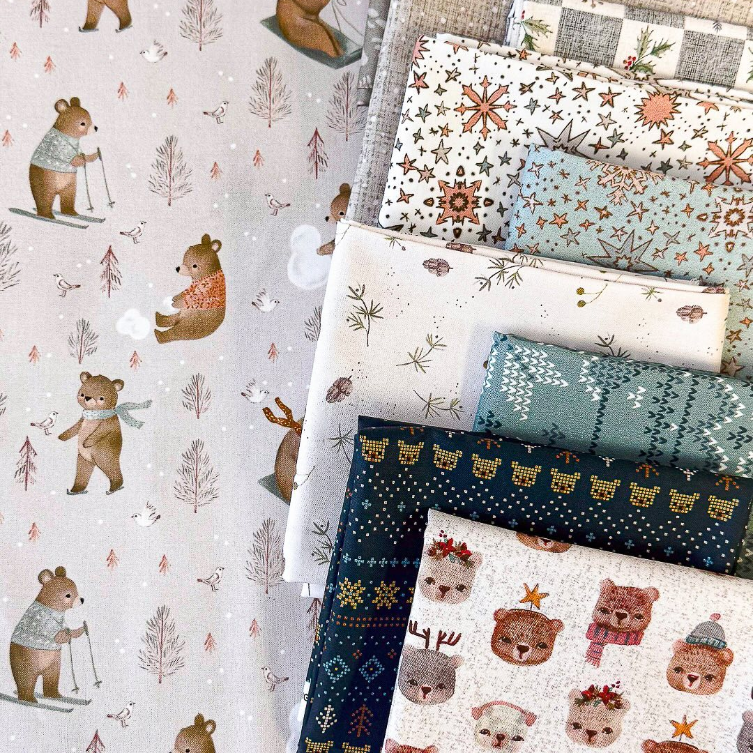 Cozy Cubs by Bernadett Urbanovics for Figo Fabrics
