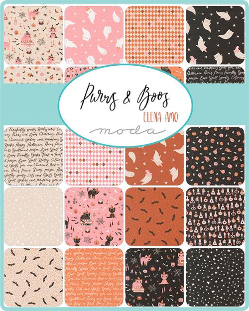 Purrs and Boos Charm Pack 39060PP Moda Precuts#1