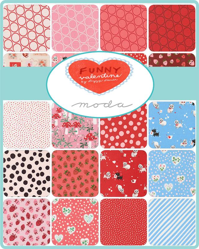Funny Valentine Charm Pack 37140PP Moda Precuts#1