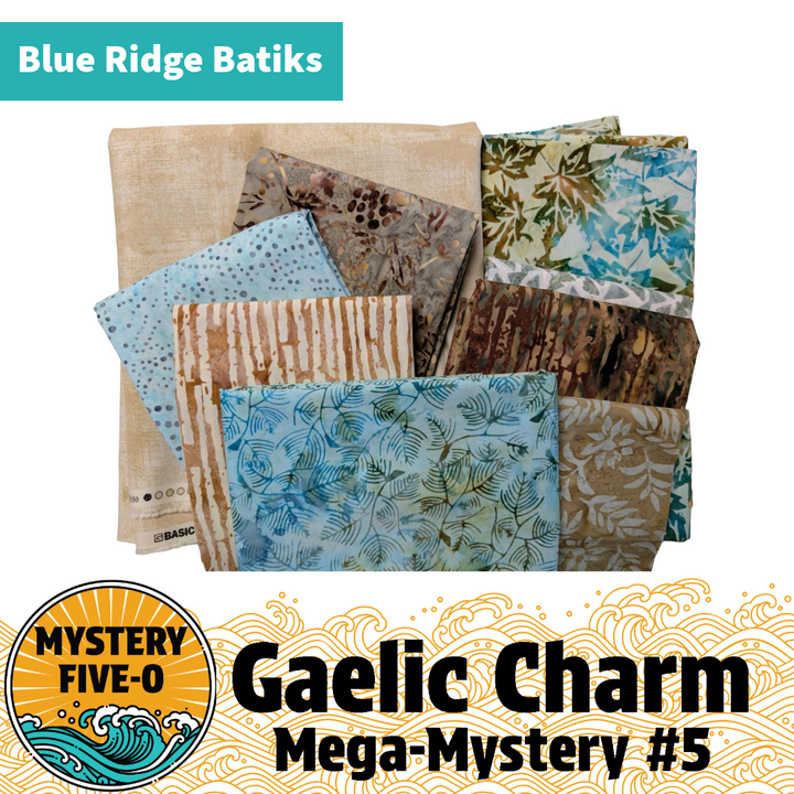 M50 Gaelic Charm Mystery Quilt Kit - Blue Ridge Batiks