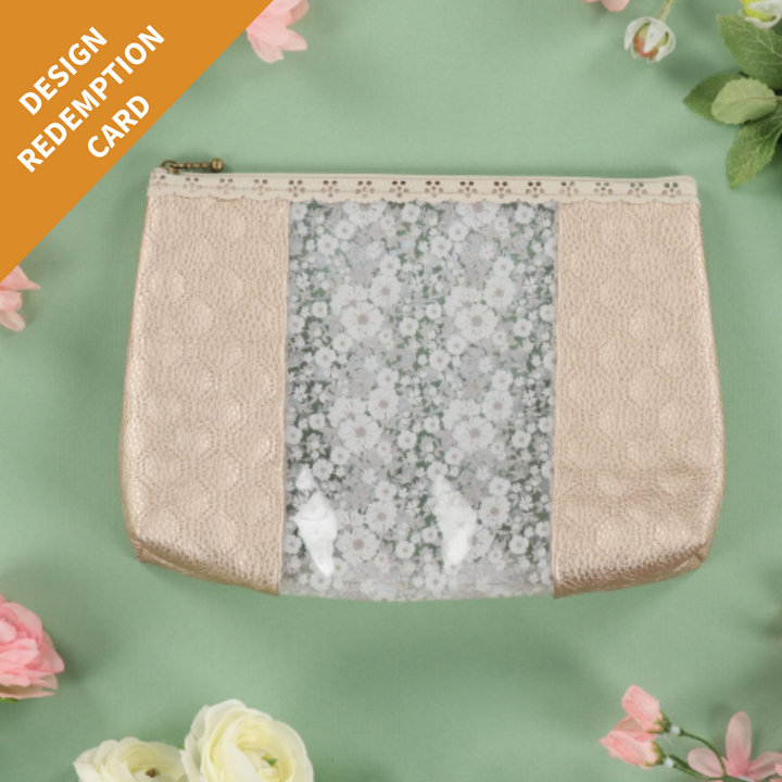 Kimberbell Peek-A-Bloom Zipper Pouches Machine Embroidery Redemption Card