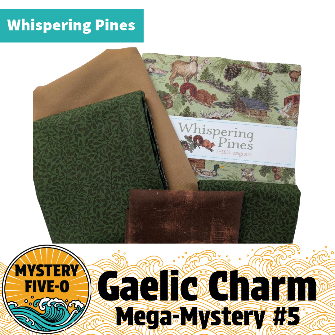 M50 Gaelic Charm Mystery Quilt Kit - Whispering Pines