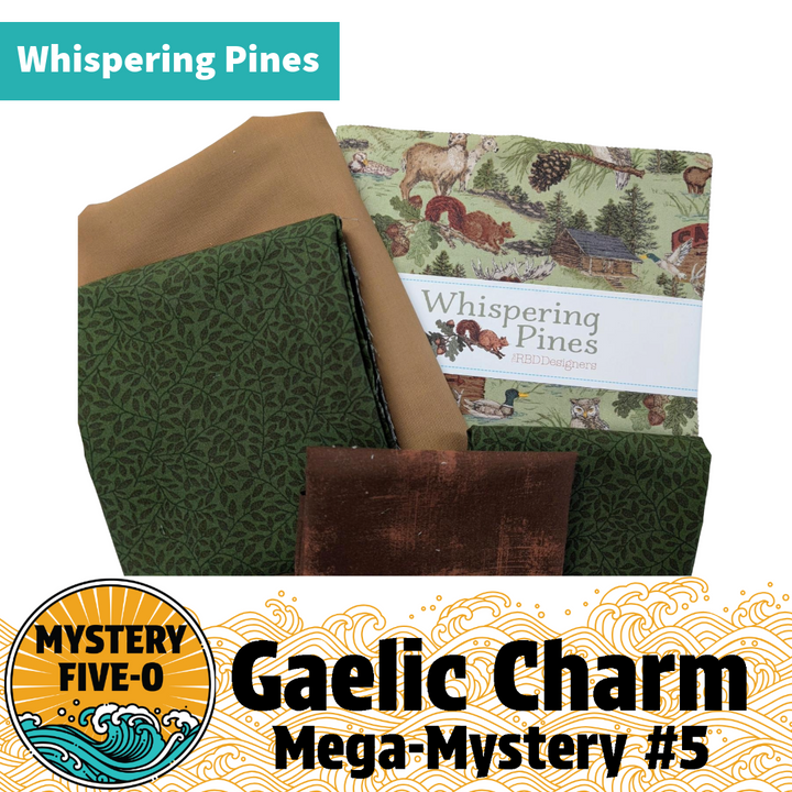 M50 Gaelic Charm Mystery Quilt Kit - Whispering Pines