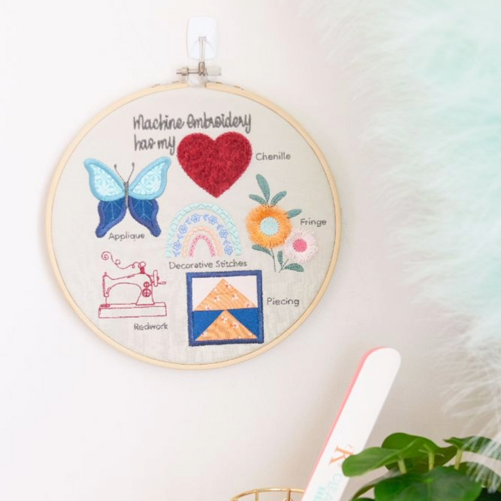 Kimberbell Design Only March Embroidery Stitch Sampler