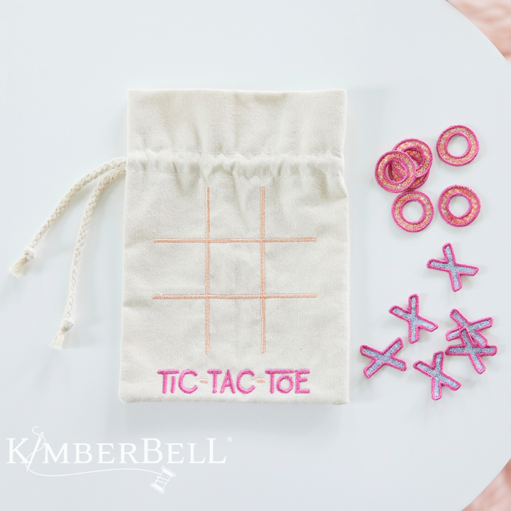 Kimberbell Design Only June Tic-Tic- Toe Cinch Sack