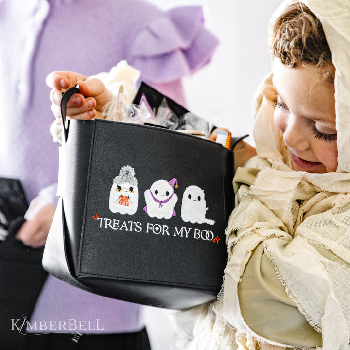 Folding Storage Tote Blank Black Leather # KDKB265