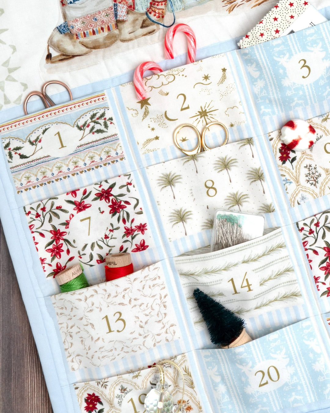 Silent Night Lamb Panel Advent Calendar 40058 11 Moda