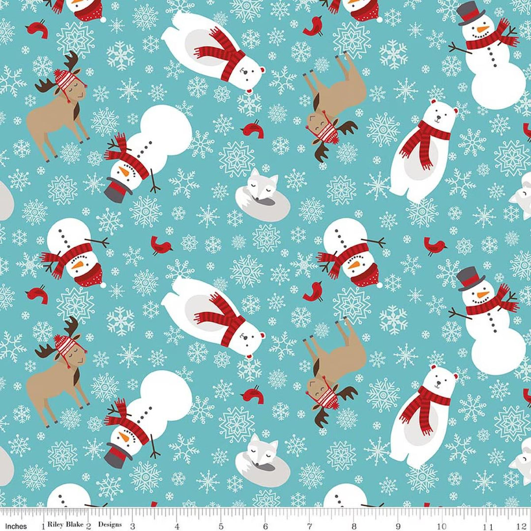 A Perfect Winter - Main Animals in Blue