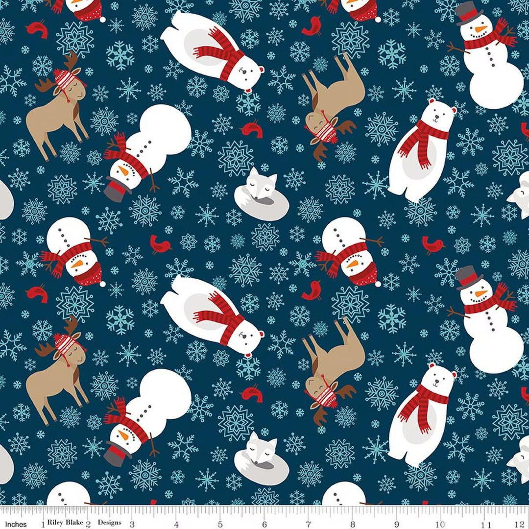A Perfect Winter - Main Animals in Navy