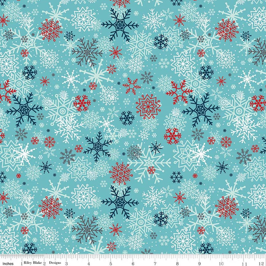 A Perfect Winter - Snowflakes in Blue