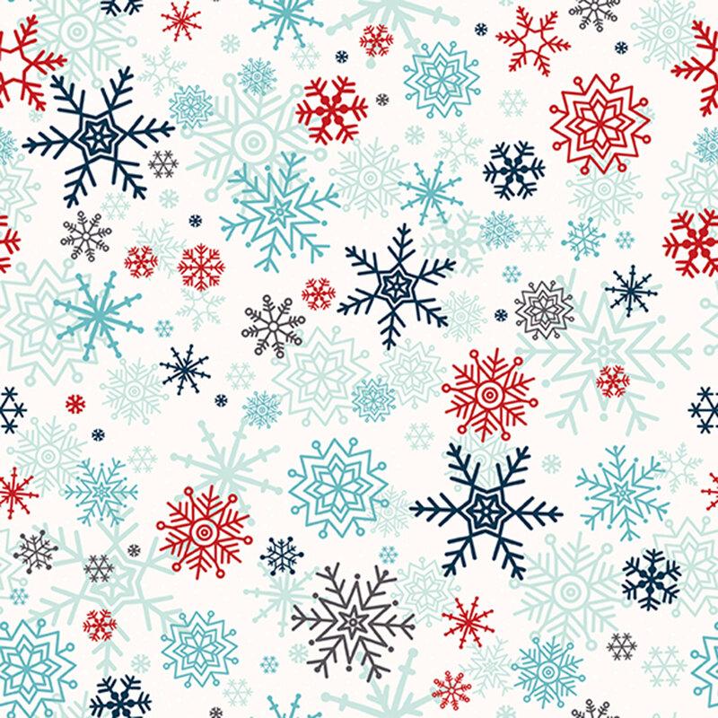 A Perfect Winter - Snowflakes in White