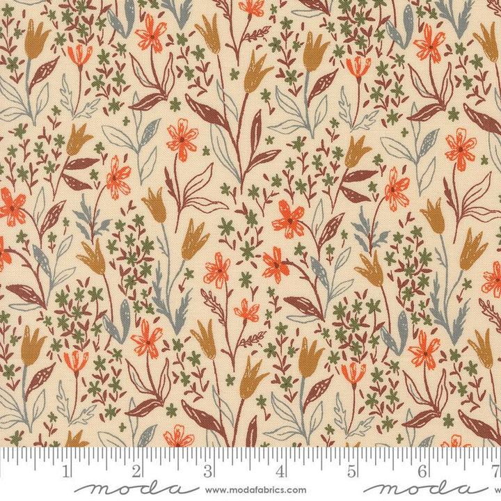 Autumn Forest - Flowers in Cream