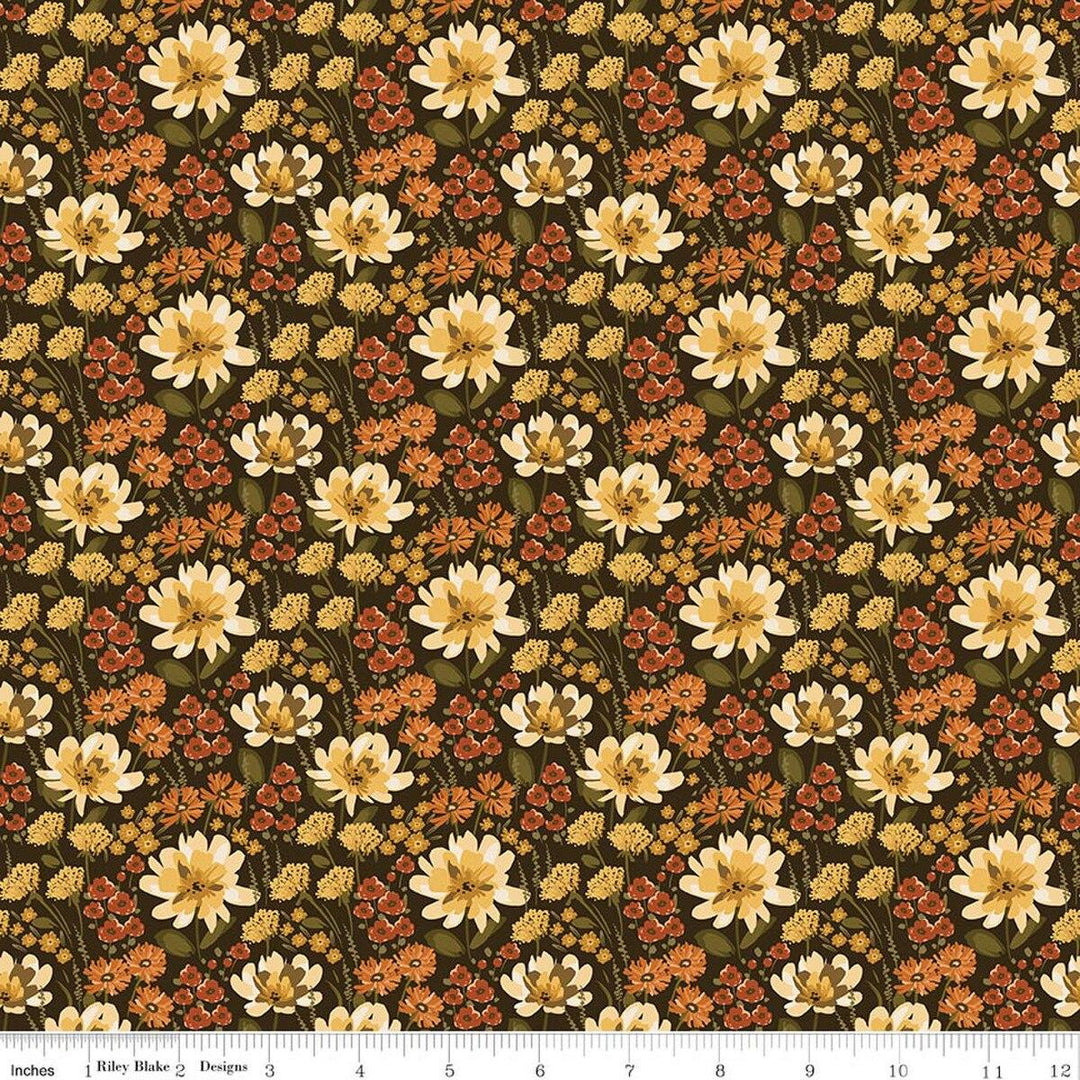 Bountiful - Floral in Mocha