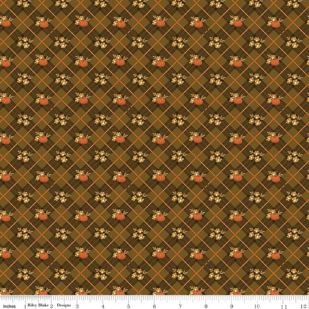 Bountiful - Pumpkin Plaid in Suede Brown
