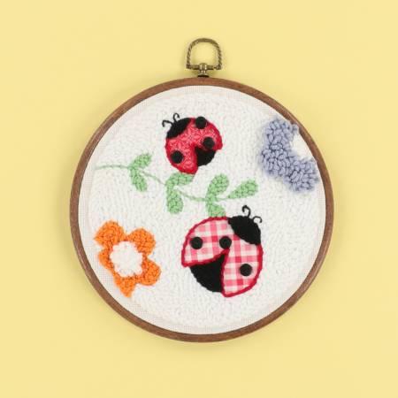 Bugs & Blooms Punch Needle Embroidery Kit # KPNK1015