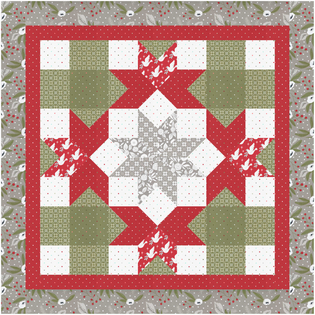Star Lilies Quilted Topper Pattern