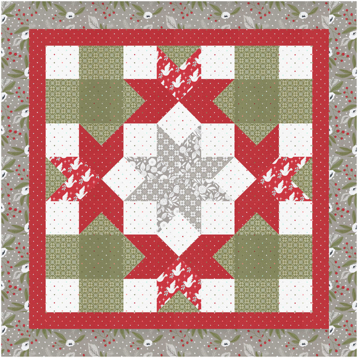 Star Lilies Quilted Topper Pattern