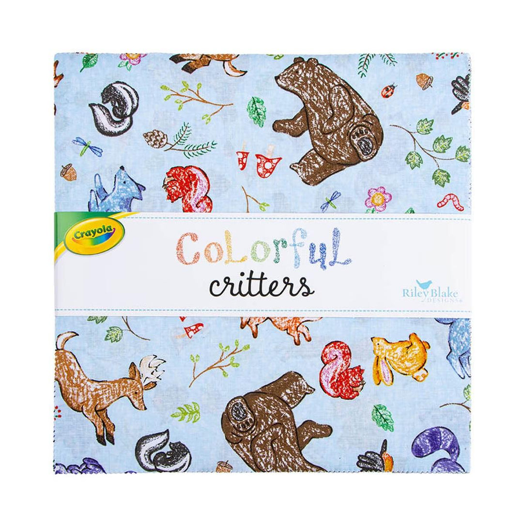 Colorful Critters 5" Charm Pack - Riley Blake