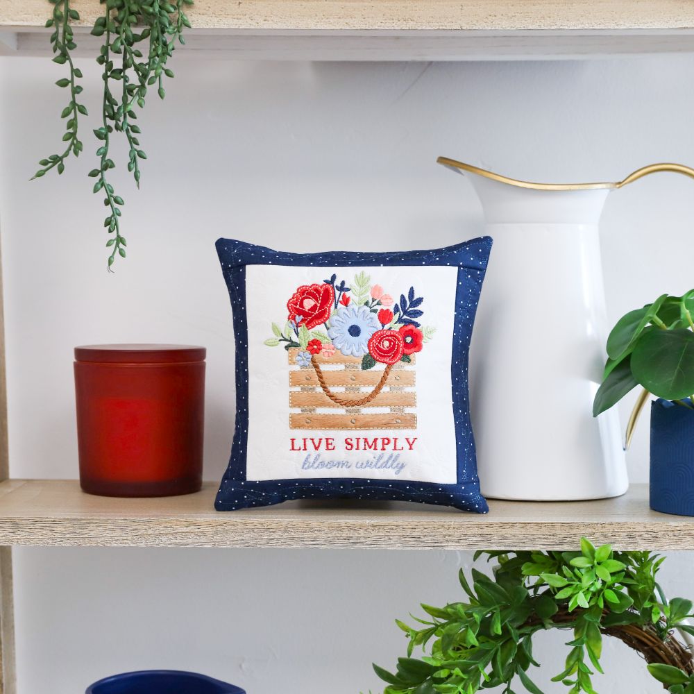 Kimberbell Country Blooms Machine Embroidery Design - Digital Redemption Card