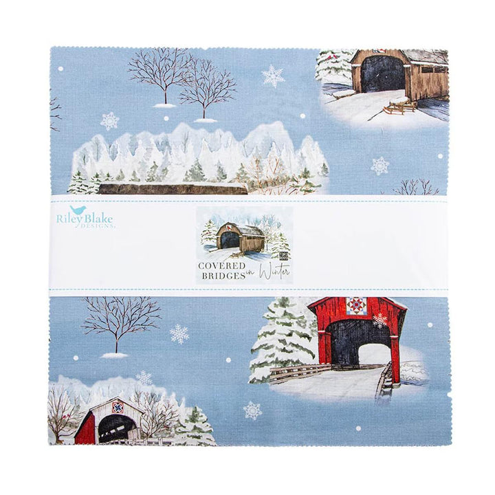 Covered Bridges in Winter - Layer Cake