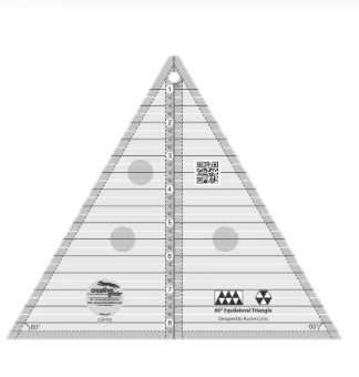 Creative Grids Quilt Ruler 60 Degree 8-1/2in Triangle # CGRT60