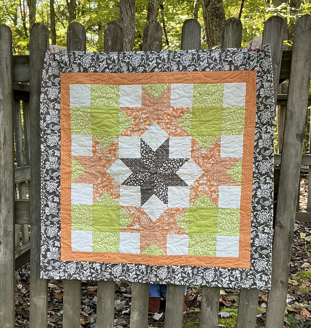 Star Lilies Quilted Topper Pattern