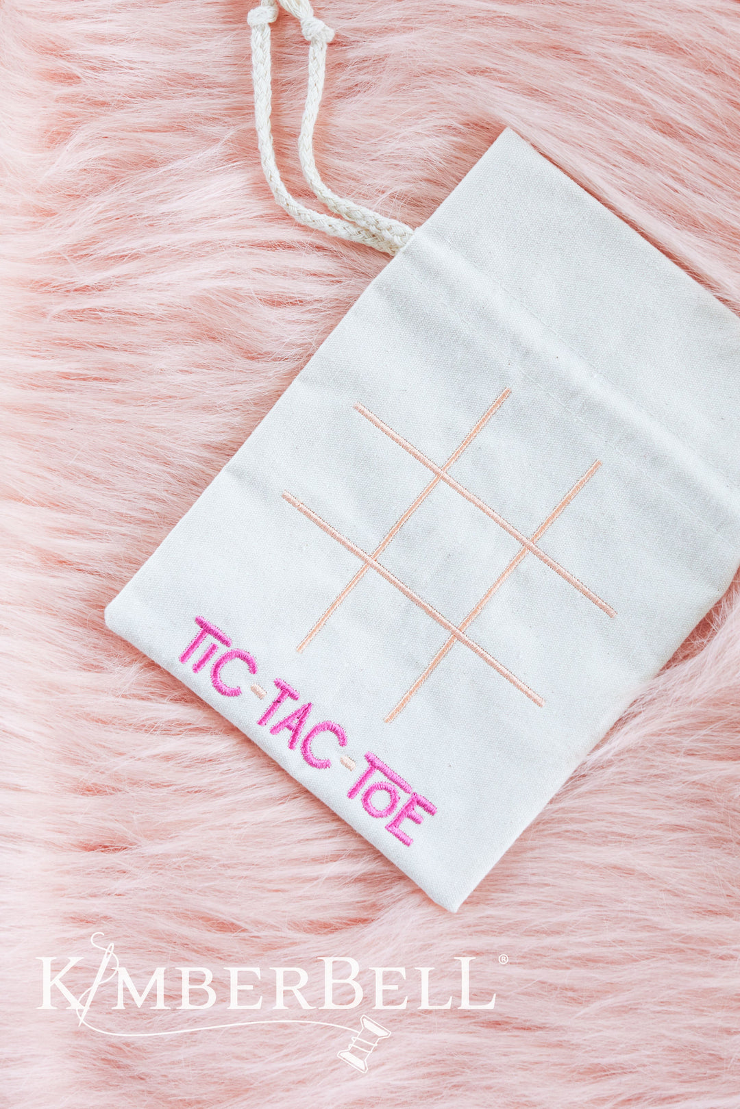 Kimberbell Design Only June Tic-Tic- Toe Cinch Sack