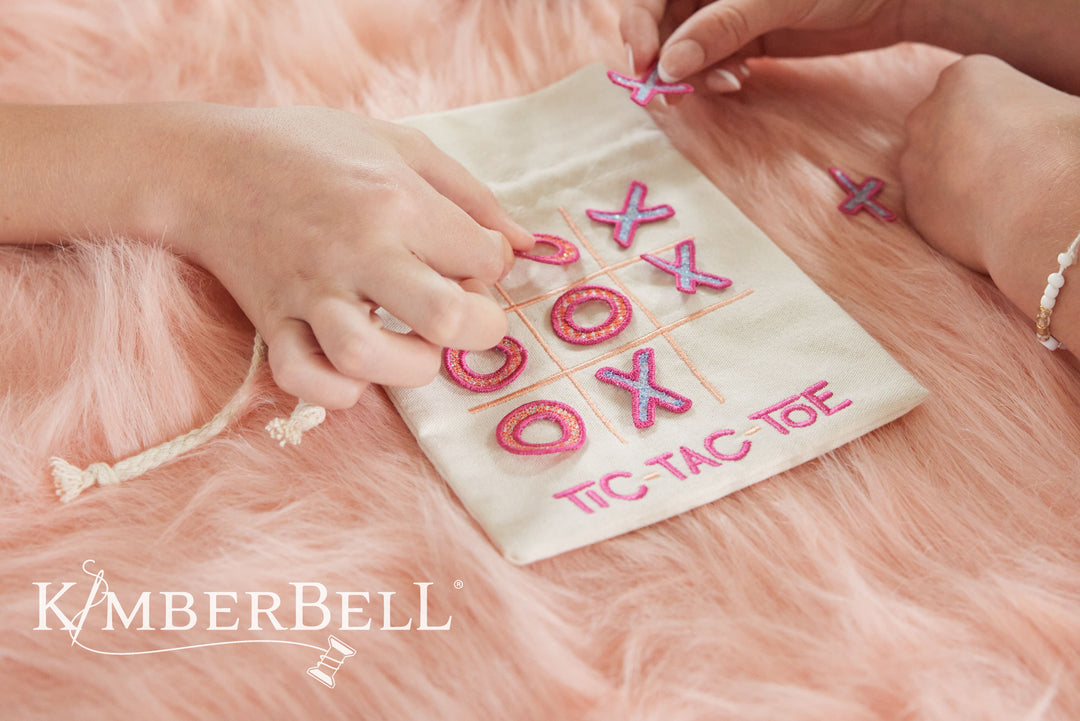 Kimberbell Design Only June Tic-Tic- Toe Cinch Sack