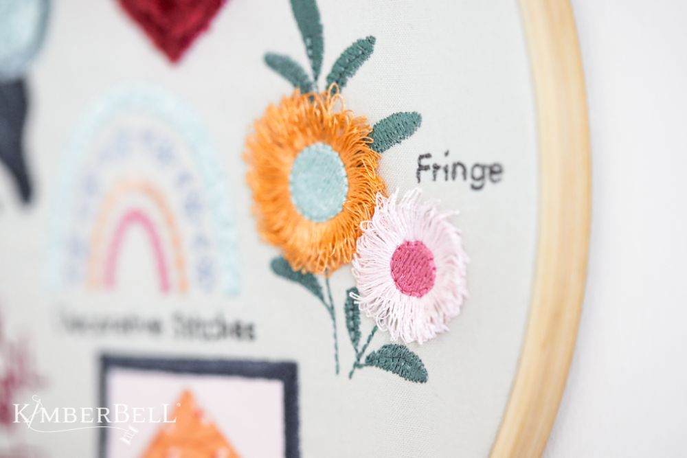 Kimberbell Design Only March Embroidery Stitch Sampler