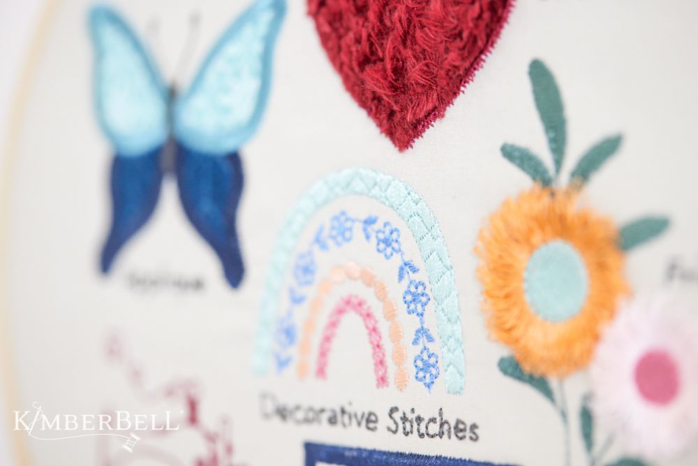 Kimberbell Design Only March Embroidery Stitch Sampler