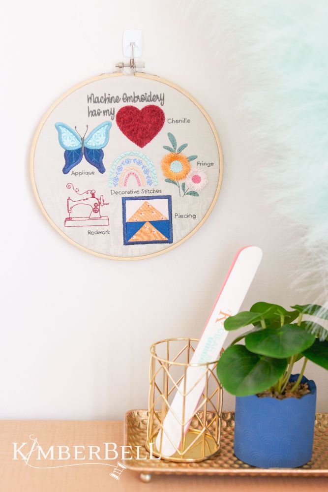 Kimberbell Design Only March Embroidery Stitch Sampler