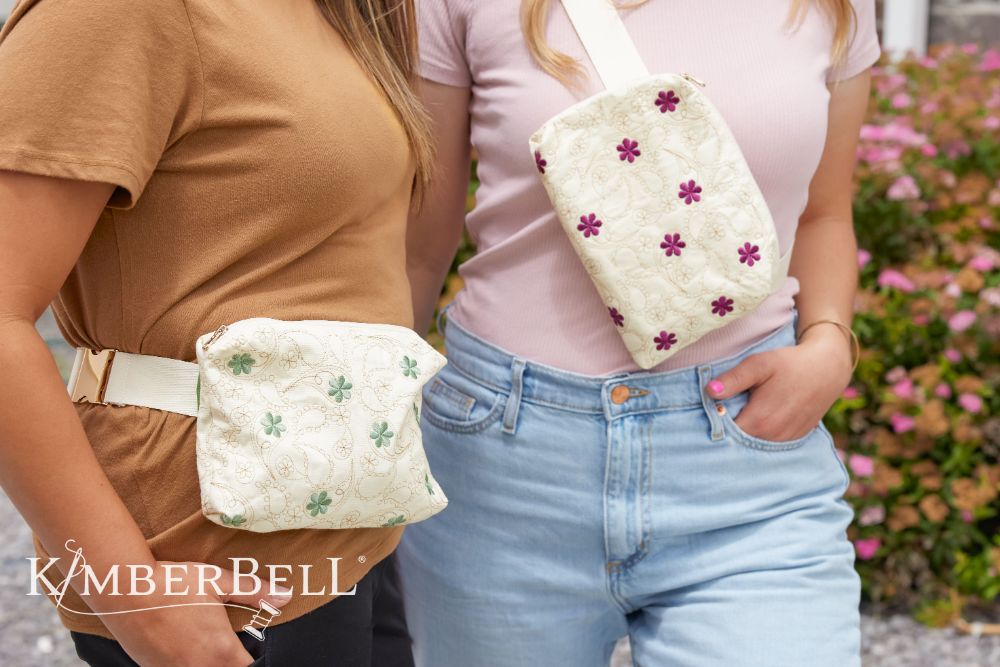 Kimberbell Design Only May 2024 Paisley In Bloom Belt Bag
