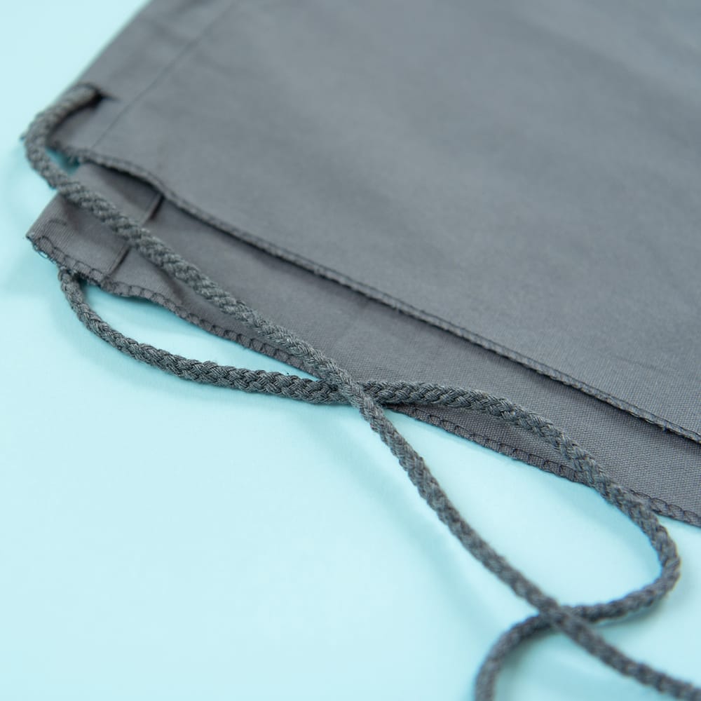 Canvas Cinch Backpack Blank Charcoal KDKB268