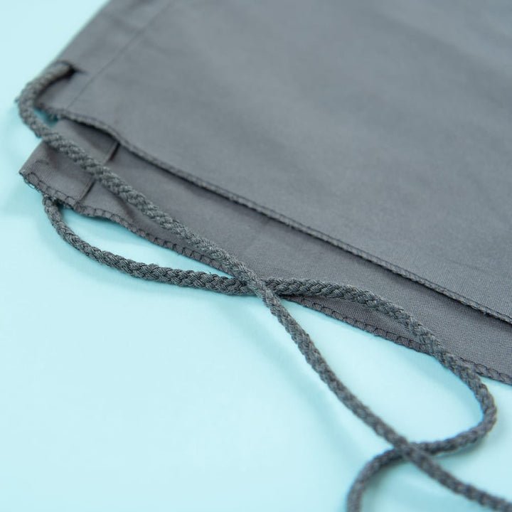 Canvas Cinch Backpack Blank Charcoal KDKB268