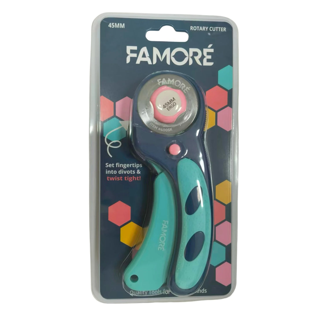 Famore 45mm Ergonomic Rotary Cutter # FAM-45RCTH