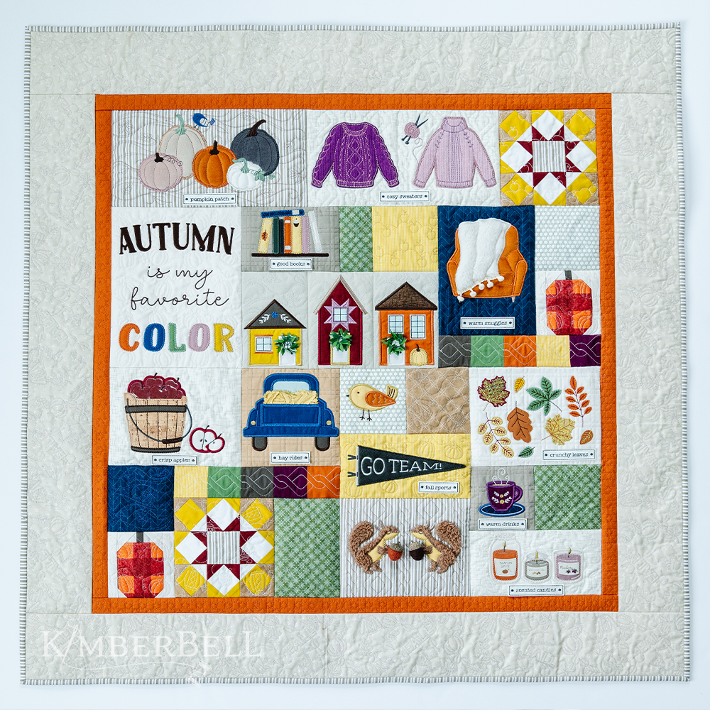 Quilt Kit Falling For Autumn, 40inx40in, fabric for quilt. # KIT-MASFALL