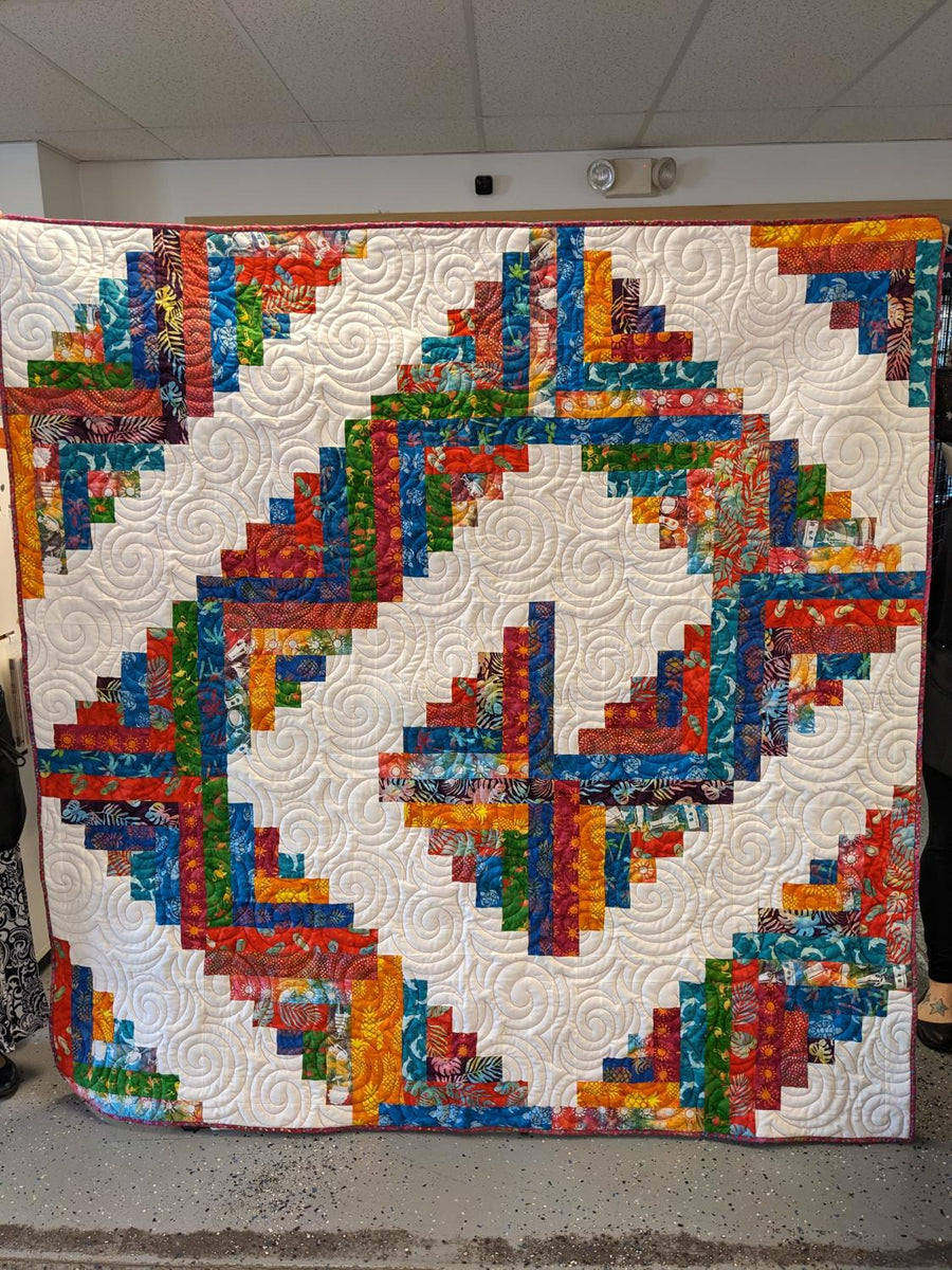 Finished Maze Lap Quilt in Beachy Batiks! – The Sewing Gallery