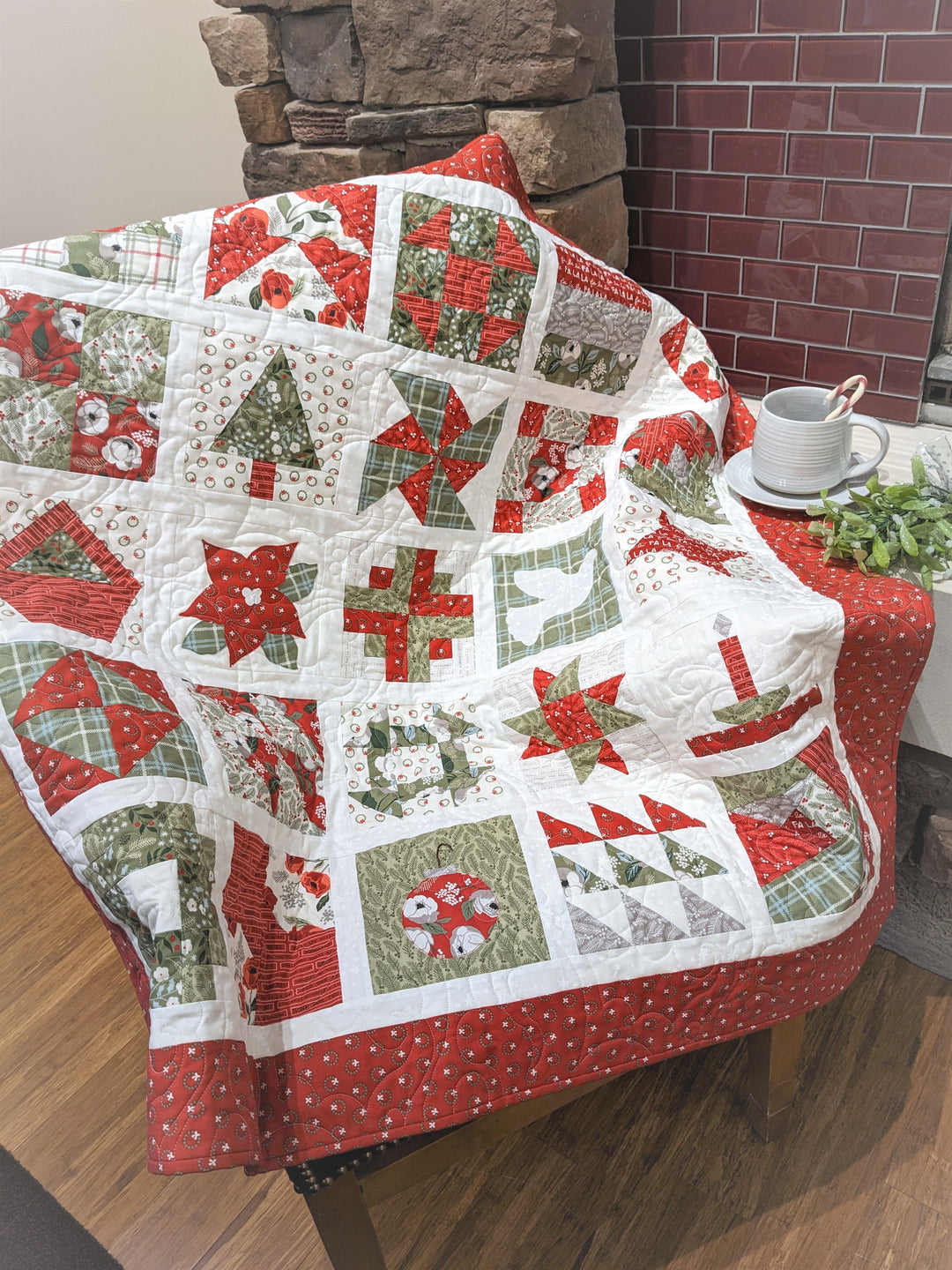 Let Your Heart Be Light - Christmas Advent Quilt Pattern
