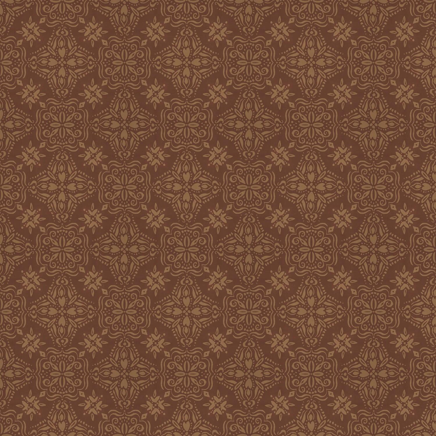 Floralscape - Brown Fancy Grid – The Sewing Gallery
