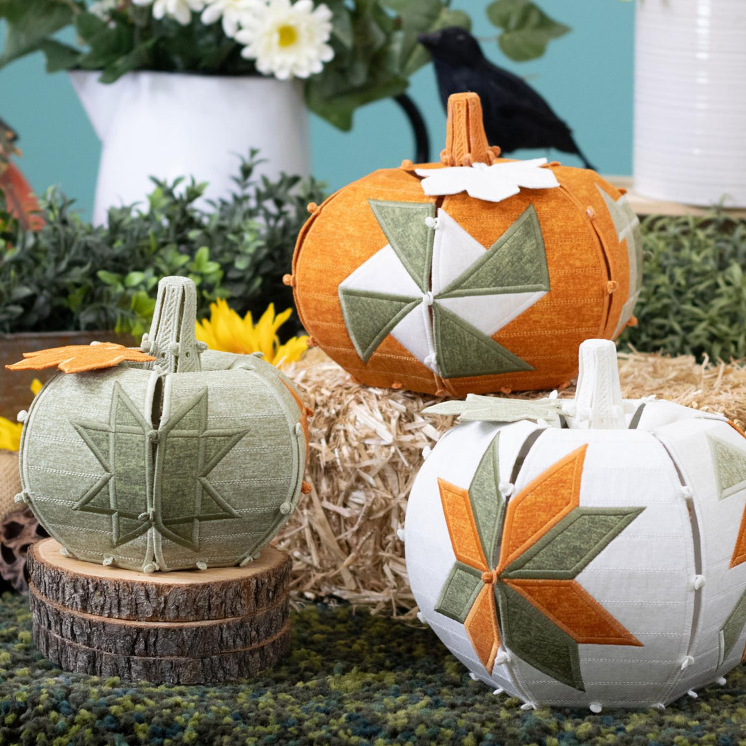 Freestanding Quilt Block Pumpkins OESD