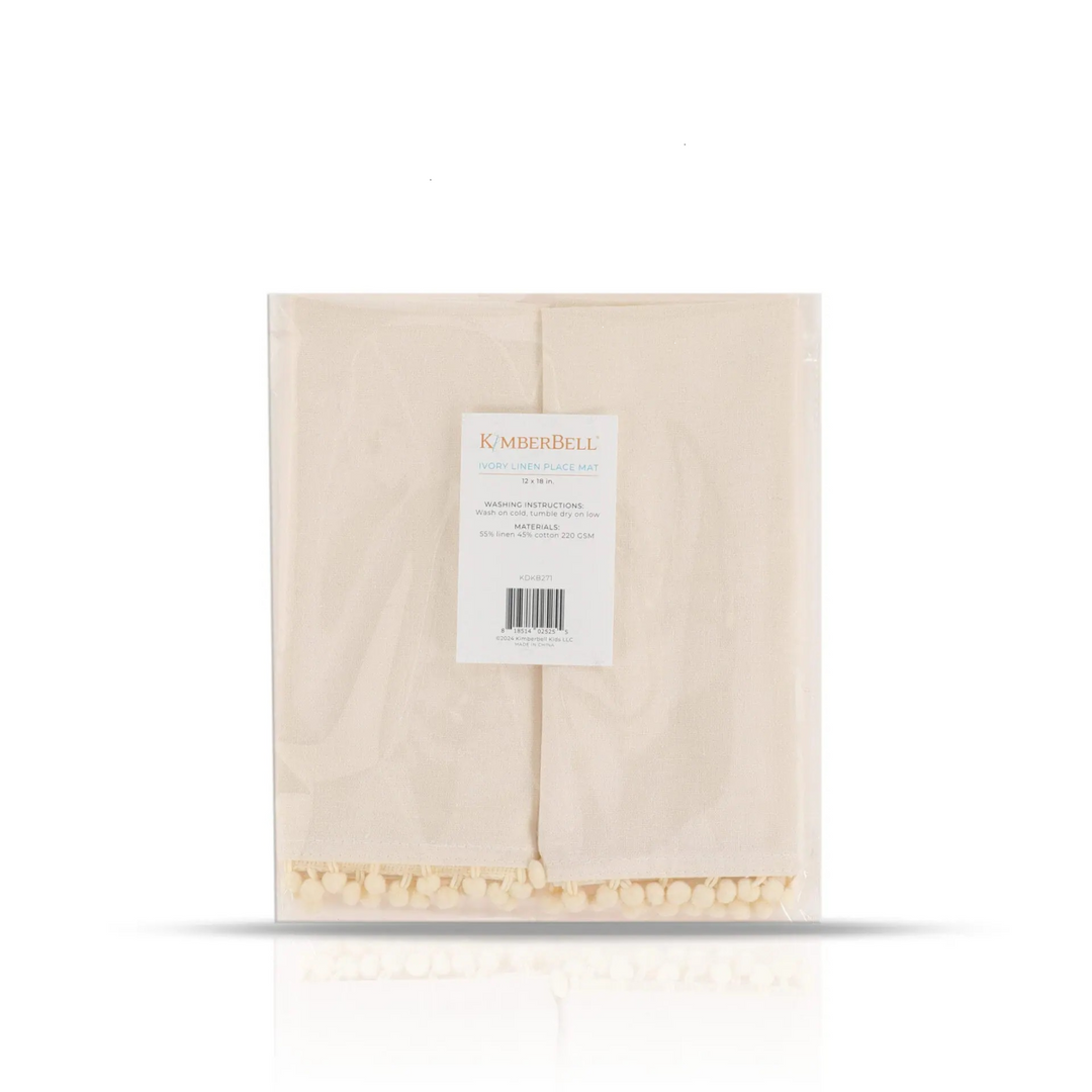 Ivory Linen Placemat 12X18