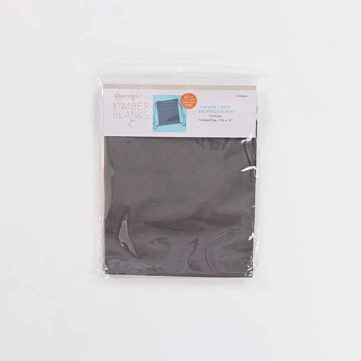 Canvas Cinch Backpack Blank Charcoal KDKB268