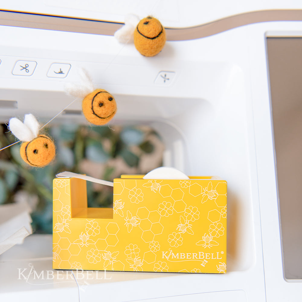 Kimberbell Paper Tape Dispenser Yellow Honeycomb # KTDL112