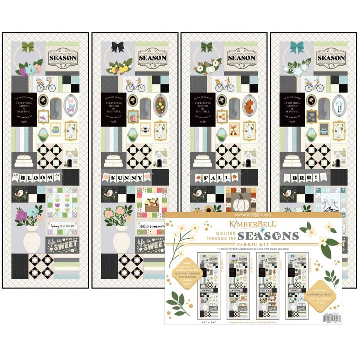 Fabric Kit Quilting Through the Seasons 4-in-1 Ladder Quilt, 20in x 60in # KIT-MASQTTS