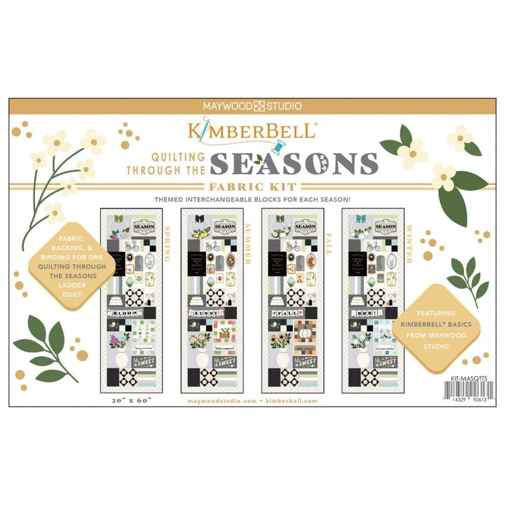 Fabric Kit Quilting Through the Seasons 4-in-1 Ladder Quilt, 20in x 60in # KIT-MASQTTS