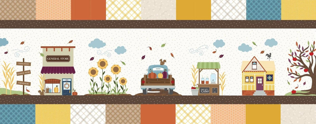 Kimberbell Autumn Acres Bench Pillow Fabric KIT